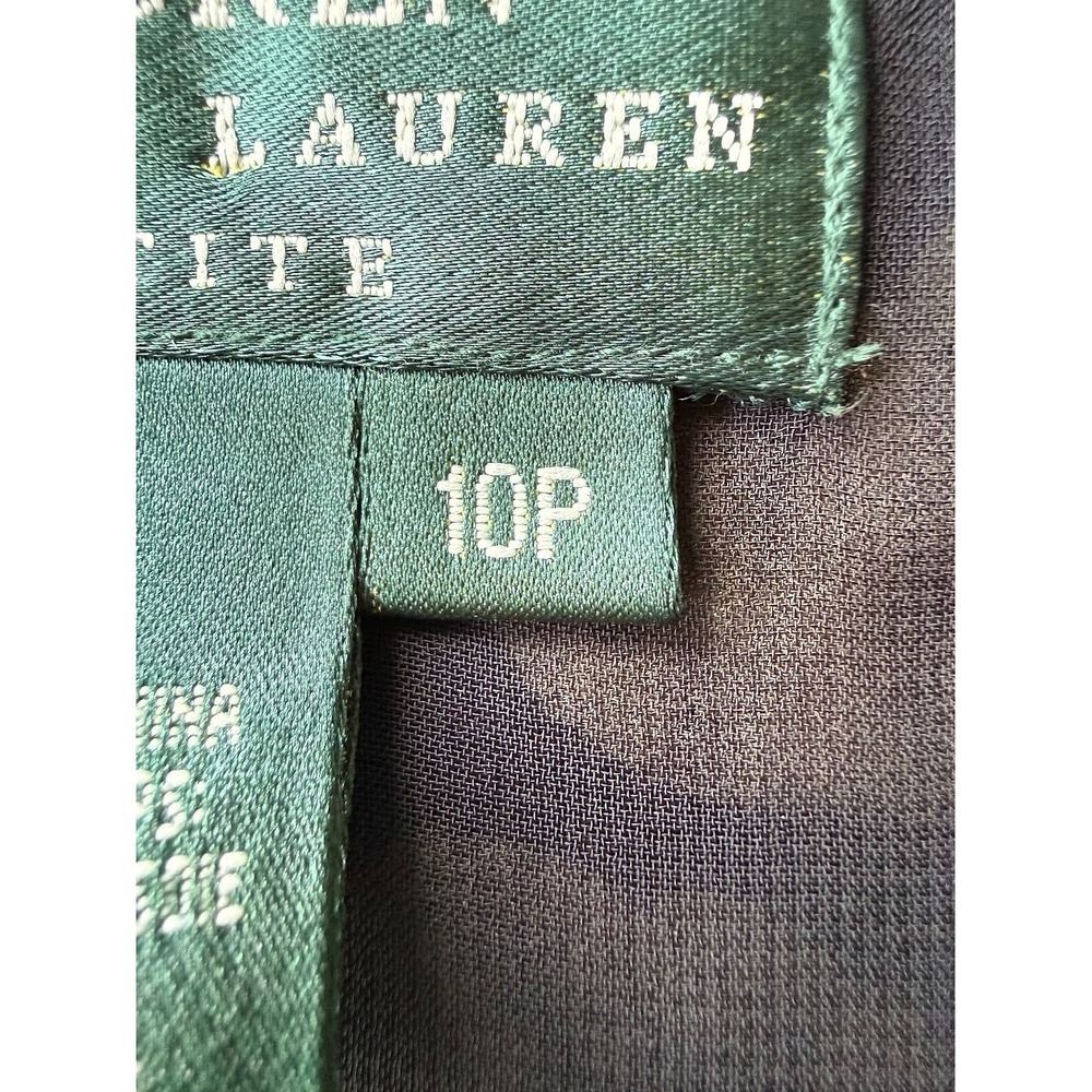 Lauren Ralph Lauren Skirt Women 10P  Floral Chiffon Layered Asymmetrical Hem - Picture 12 of 13